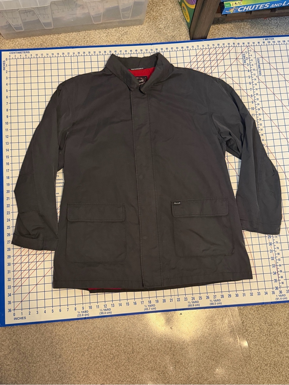 Vintage Albert Goldberg Façonnable Men's Navy Lightweight Shirt Jacket